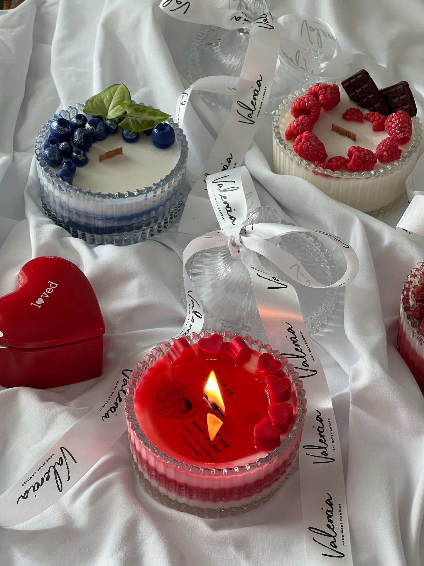 Glass Vintage Jar Candles With Message Inside - Valencia